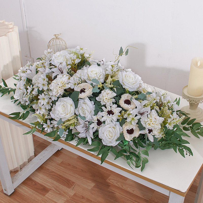 Artificial flower conference table podium table flower arrangement decoration