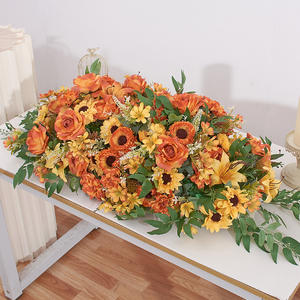 Artificial flower conference table podium table flower arrangement decoration