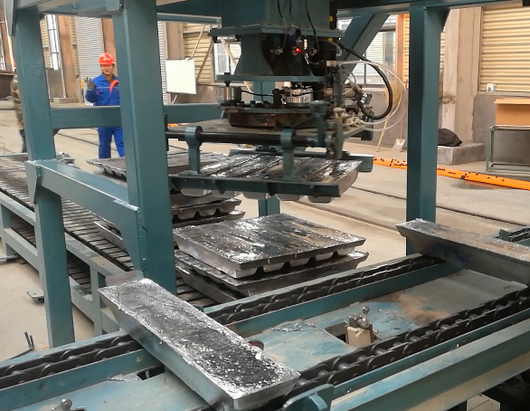 Lead continuous ingot casting machine automatic