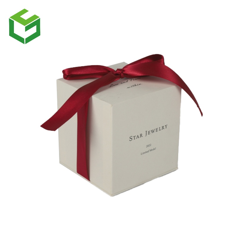 Paper Gift Box For Luxury Gifts, Logo Printing With Ribbon