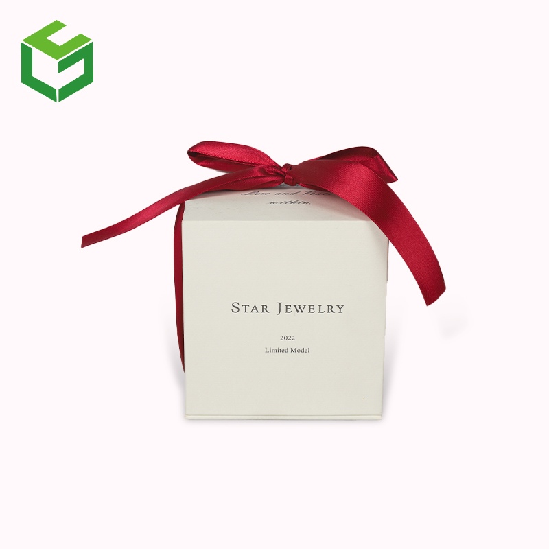 Paper Gift Box For Luxury Gifts, Logo Printing With Ribbon