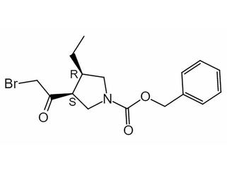 бензил(3С,4Р)-3-(2-бромоацетил)-4-етилпиролидин-1-карбоксилат 1428243-25-7