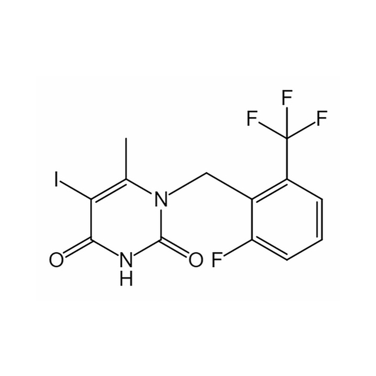 1-[2-Fluoro-6-(Trifluoromethyl)Benzyl]-5-Iodo-6 Methylpyrimidine-2,4(1h,3h)-Dione 1150560-54-5