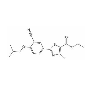 Etilo 2-(3-ciano-4-izobutoksifenil)-4-metil-5-tiazolkarboksilatas 160844-75-7