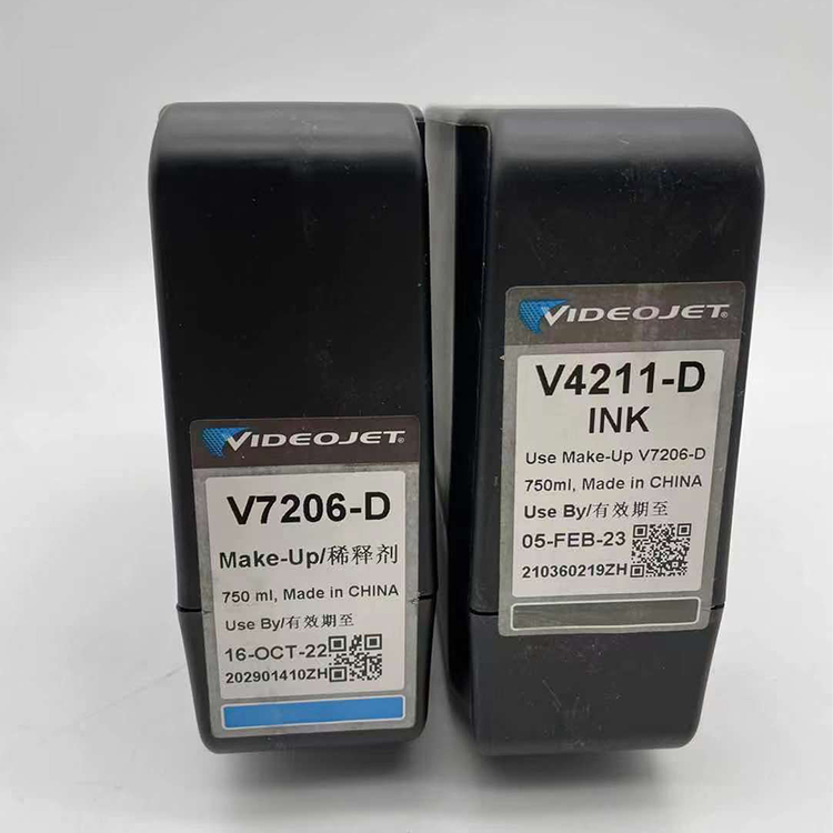 Videojet ink Make-Up V7206-D solvent Make-Up Fluid V4211-D ink for 1580 and 1680 CIJ Printers