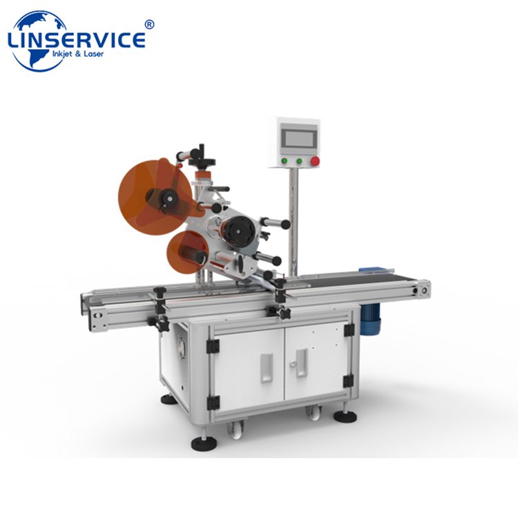 Auto Flat Top And Bottom Surface Labeling Machine