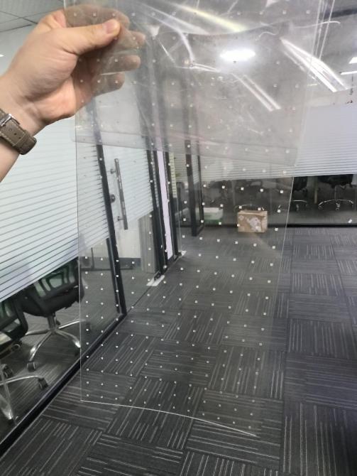 Ultra-transparent film screen
