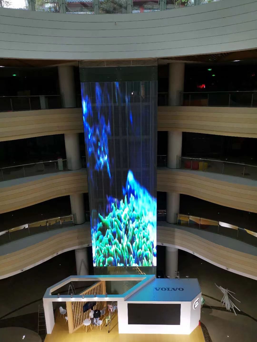 UHD indoor transparent display screen