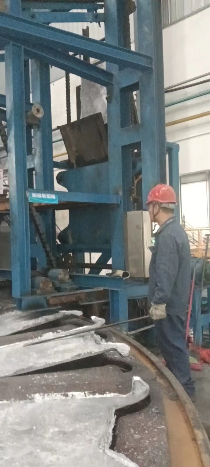 Automatic lead cathode plate casting machine recycle equipment