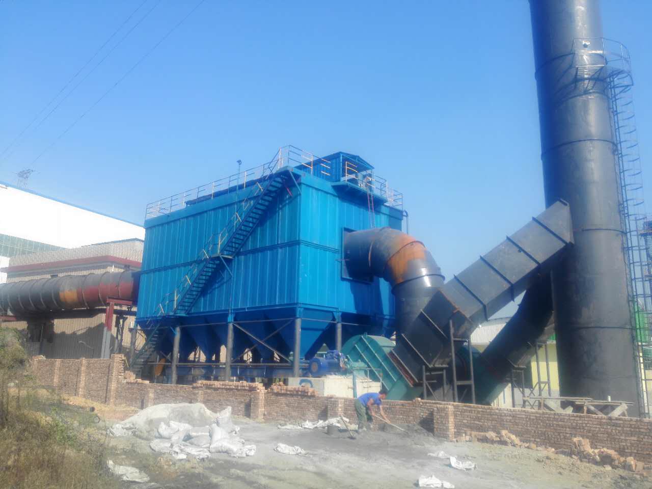 industrial cyclone dust collector for scrap metal recycle line 