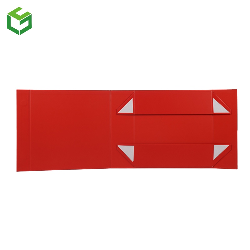 Red Rigid Folding Magnetic Gift Box Para sa Mamahaling regalo