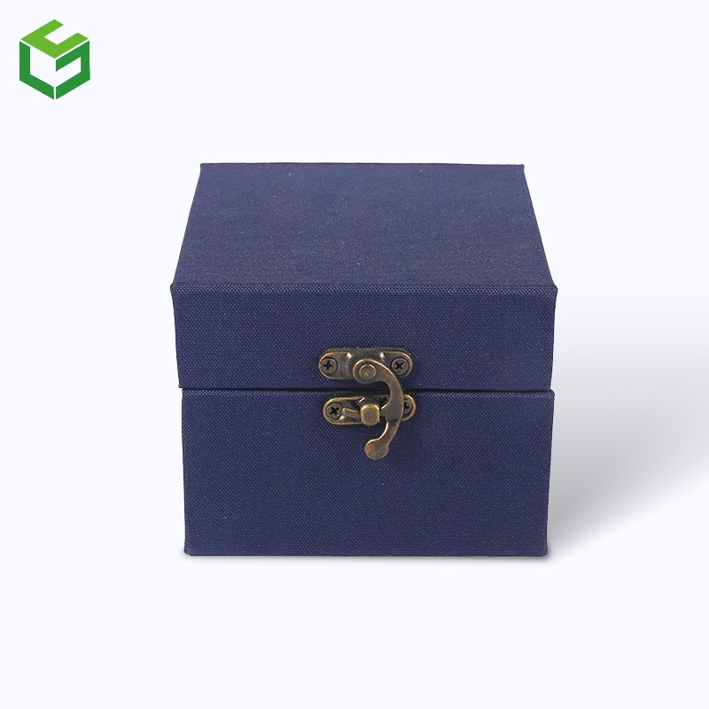 Custom Logo Cardboard Jewelry Gift Box, With Pearl Wool Inner Tray