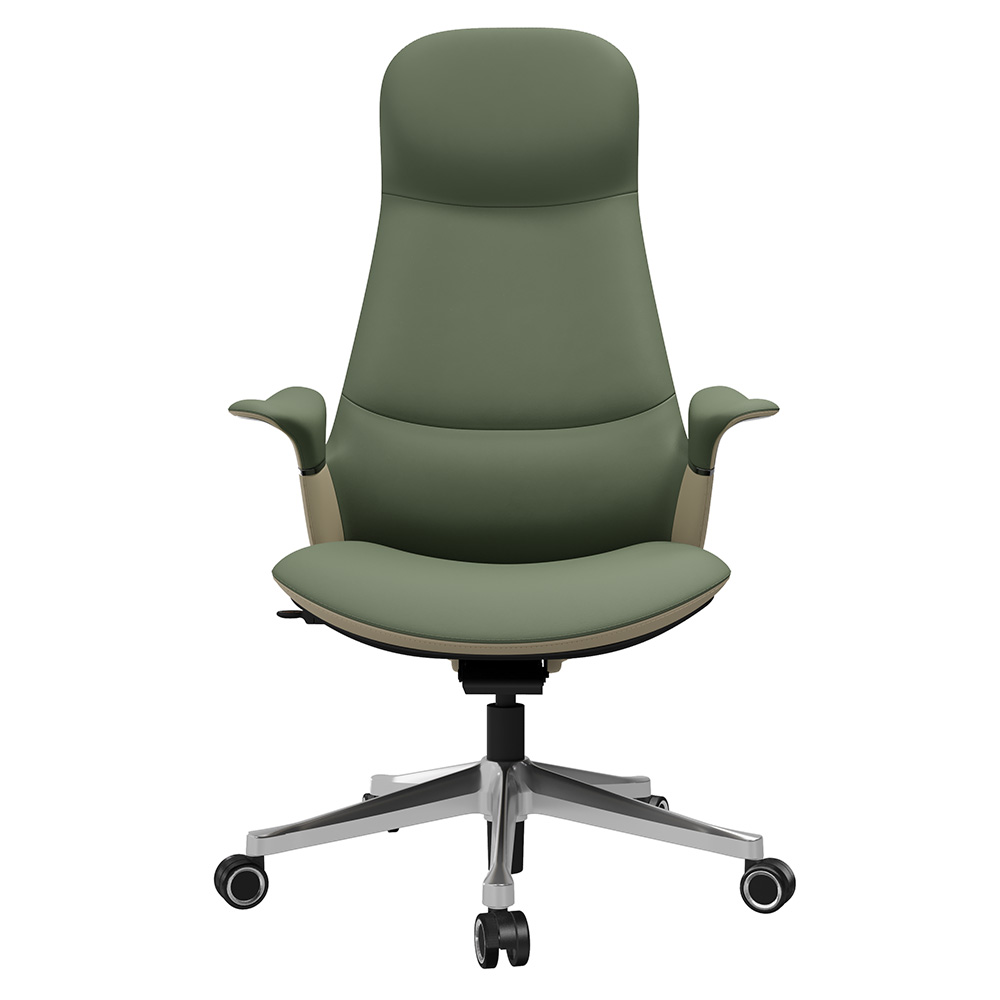 Green Leather Office Chair