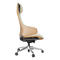 Wood And Leather Office Chair