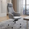 White Faux Leather Office Chair