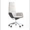 White Leather Desk Chair