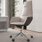 White Leather Desk Chair