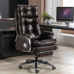 Kancelářská kožená otočná židle