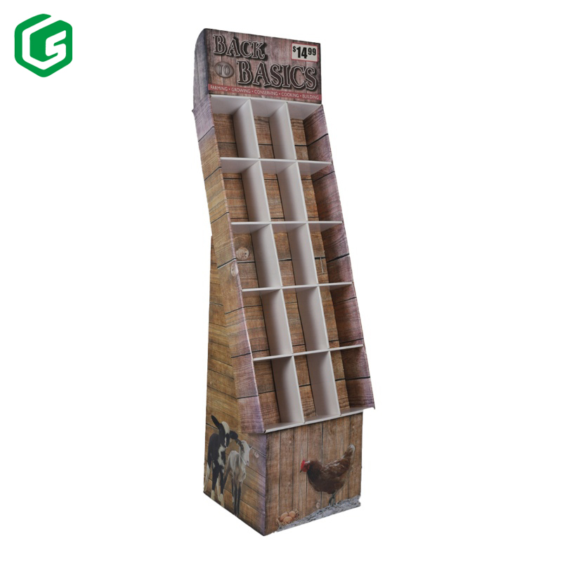 Mall Popular Counter Advertising Cardboard Pop Display Box Corrugated Paper Display Stand Floor Display Stand