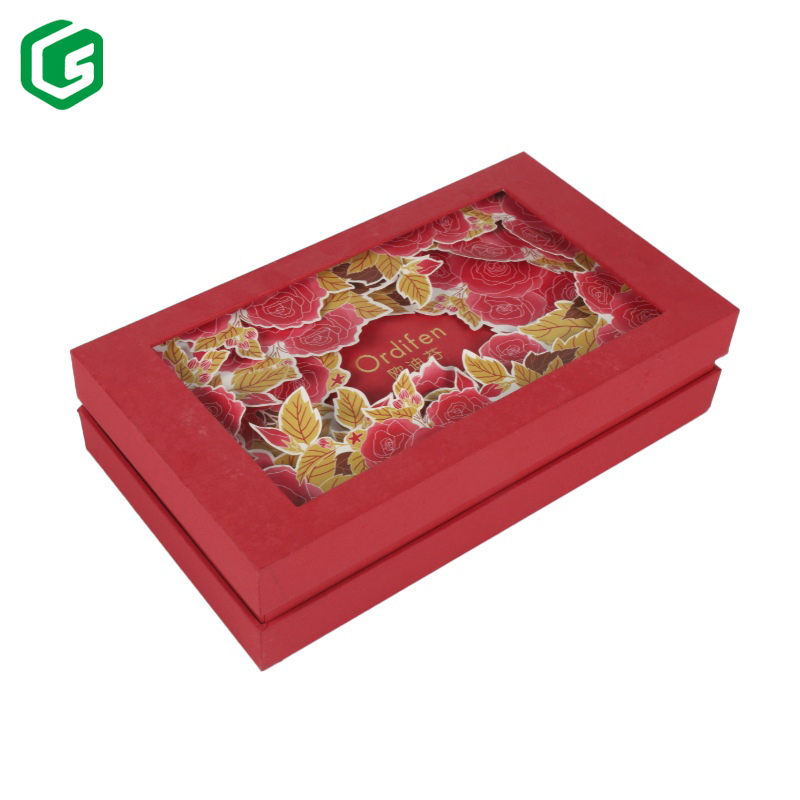 Custom Logo Eco Friendly Paper Wedding Christmas Cardboard Gift Packaging Box With Window