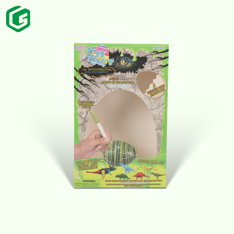 Foldable Doll Children Kids Toy Packaging Paper Box With Pvc Window