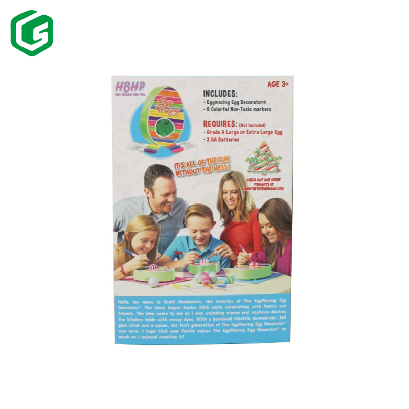 Children'S Toy Book Set Slim Paper Card Box Packaging With Transparent Window