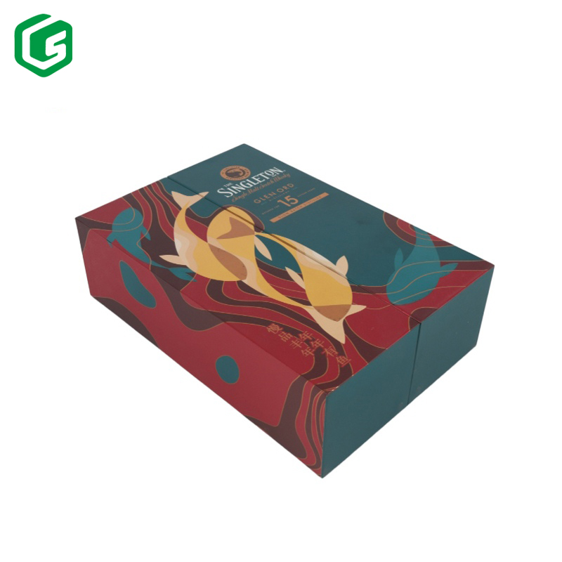 Paper Gift Box For Wine, Foldable Box