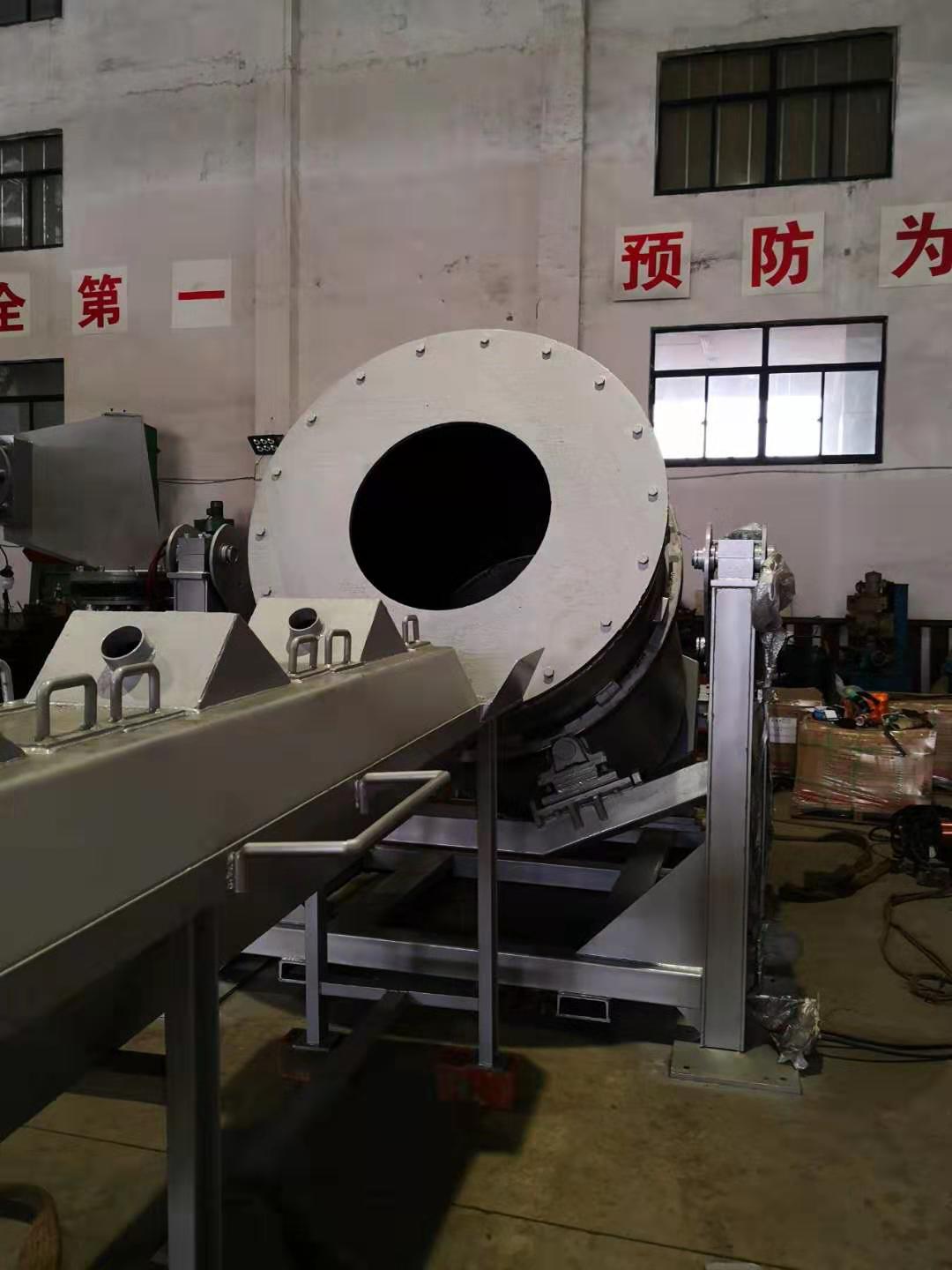 1T 3T 5T Stainless Steel Melting Scrap Gas Melting Rotary Tilting Furnace For Aluminium