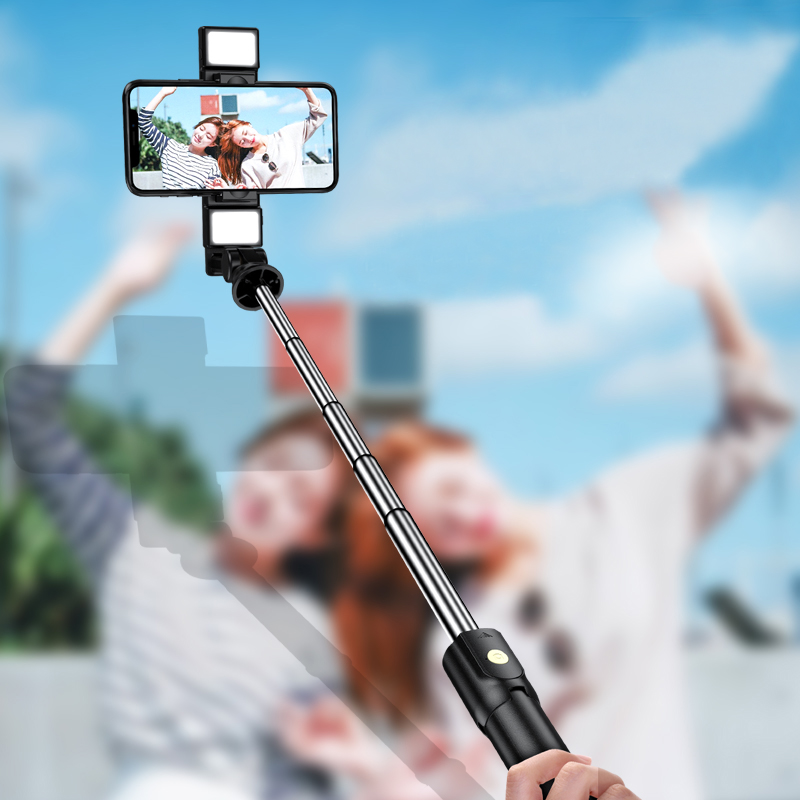 Portable Selfie Stick & Tripod With Bluetooth Remote