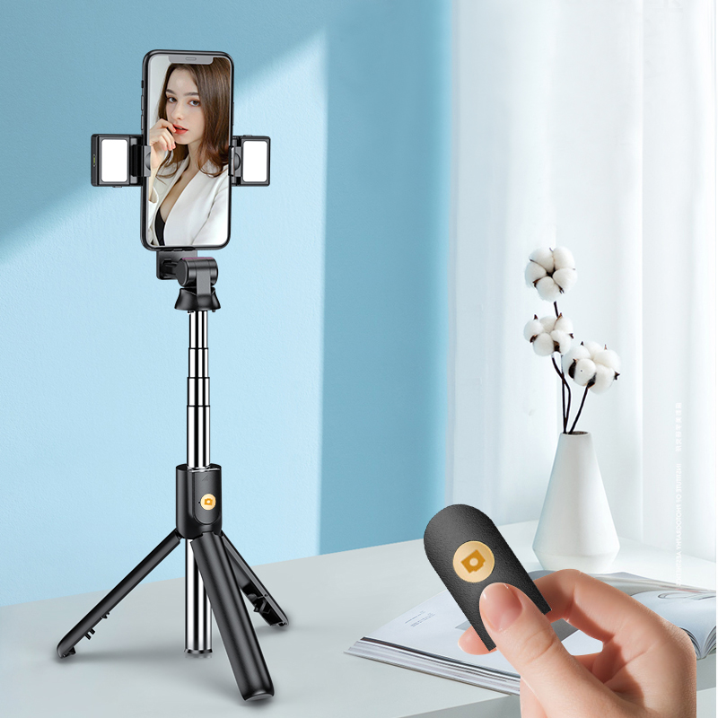 Portable Selfie Stick & Tripod With Bluetooth Remote