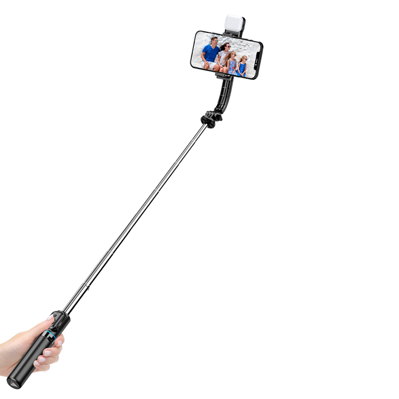 Portable Selfie Stick & Tripod With Bluetooth Remote And Detachable Phone Holder
