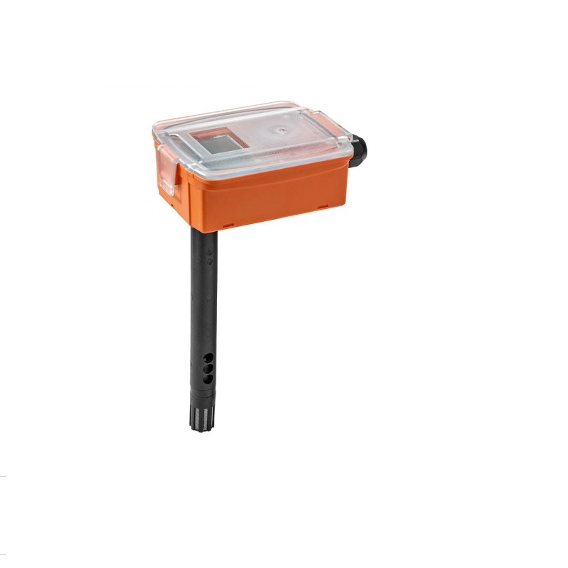 22DTM-1106 Duct sensor CO₂ / Humidity / Temperature active, 0...5 V, 0...10 V, Probe length 180 mm, Probe diameter 19.5 mm, LCD