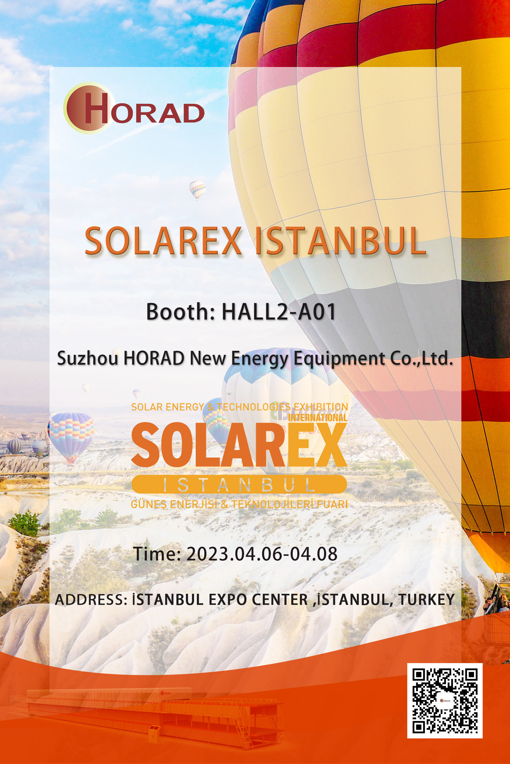 【展示会のお知らせ】ホラドは2023年Türkiye SOLAREX ISTANBUL EXHIBITIONでお会いします