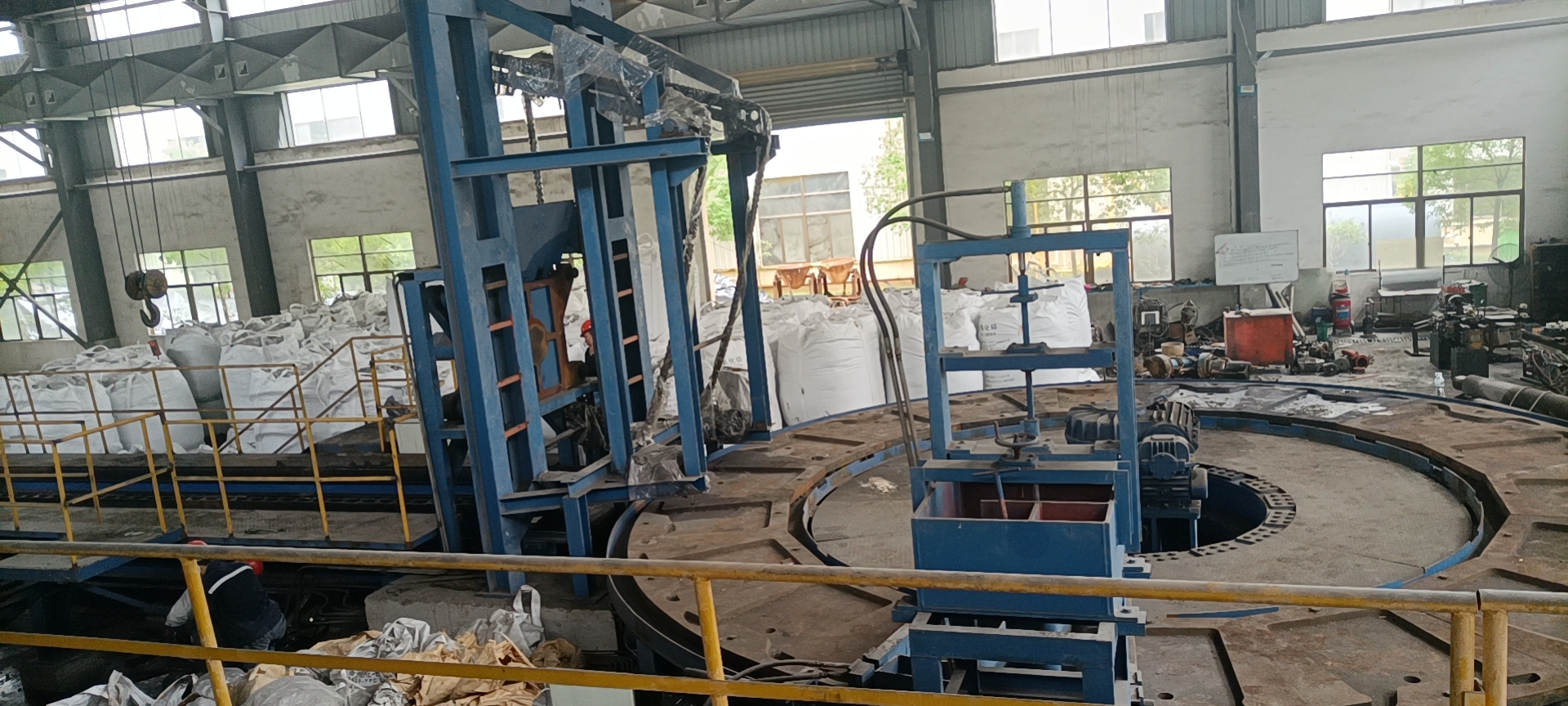 electrolysis system of lead anode casting machine continuous casting machine