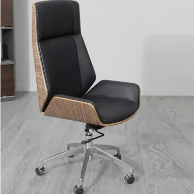 Faux Leather Desk Chair: ເປັນທາງເລືອກເຄື່ອງເຟີນີເຈີຫ້ອງການທີ່ທັນສະໄຫມແລະສະດວກສະບາຍ