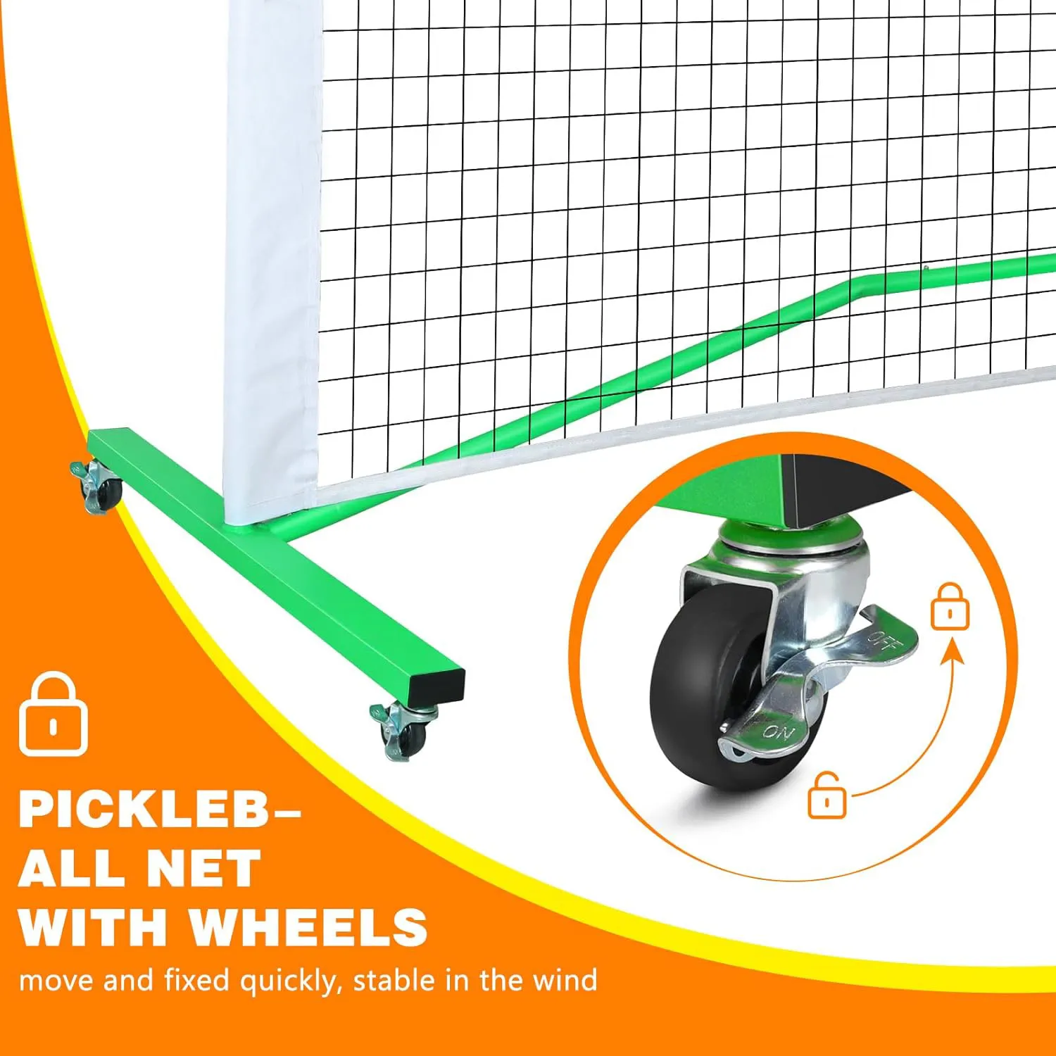 Pickleball Net With Wheels