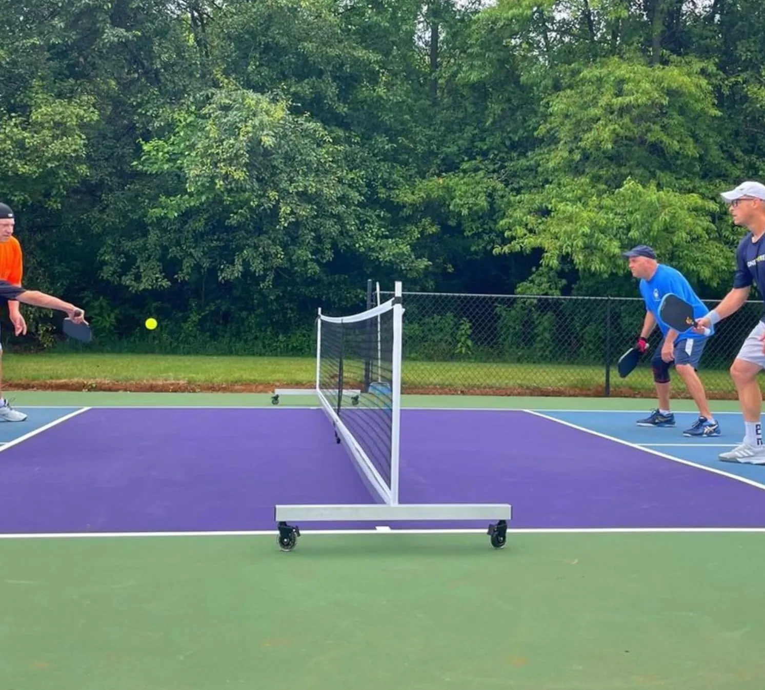 Pickleball Net on Wheels