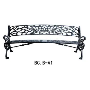 Classic cast iron bench: timeless urban beauty