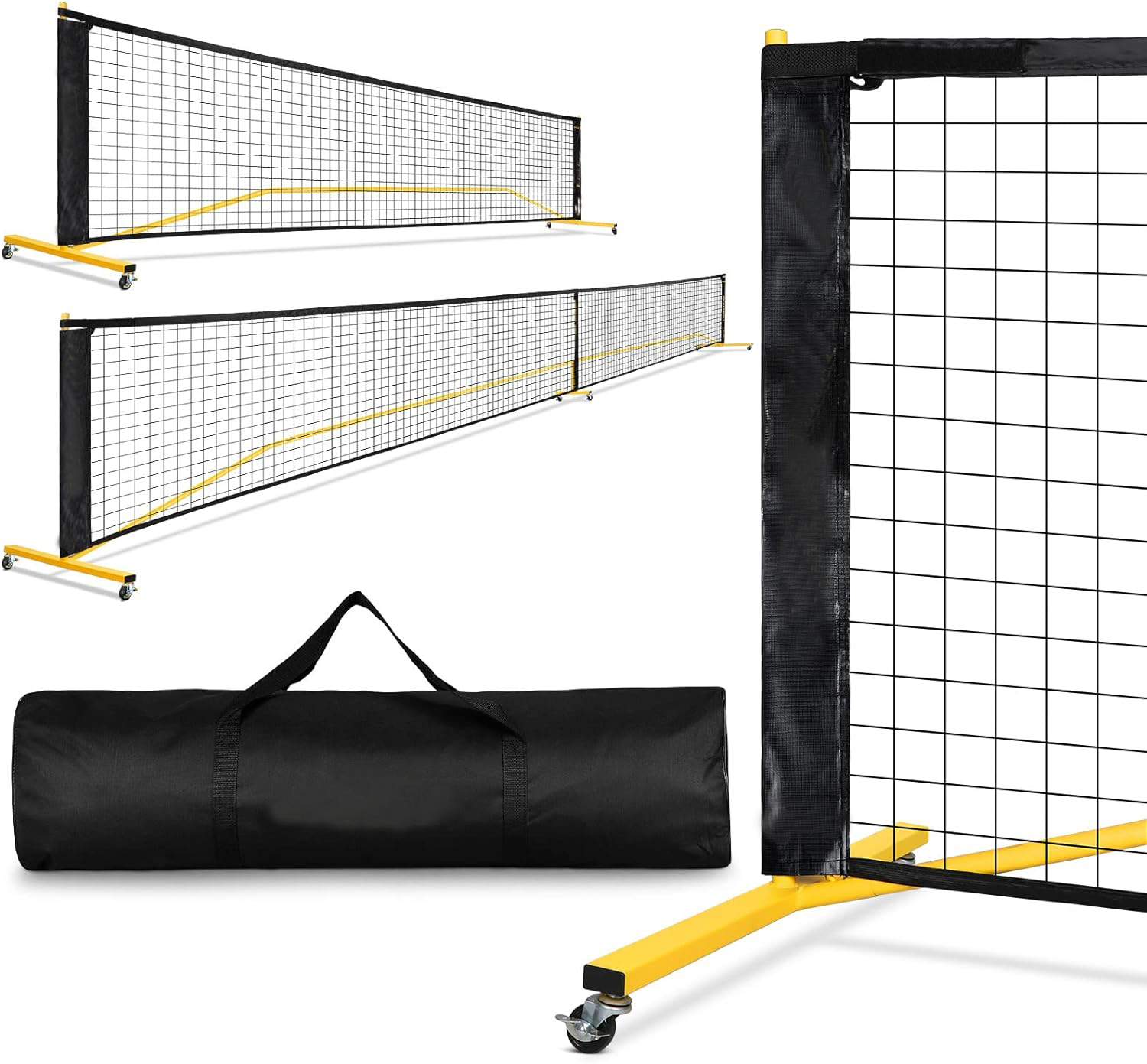 Portable Pickleball Net on Wheels