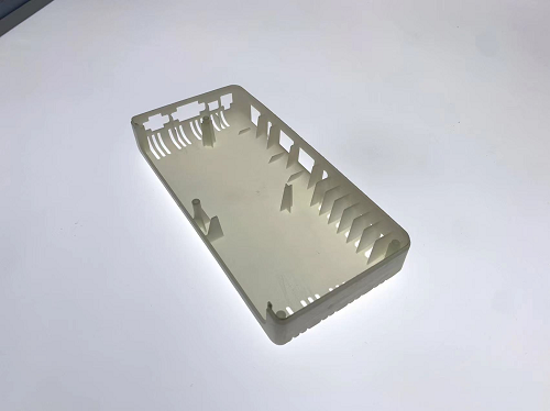 CNC machining heat radiation shell made of plastic customized samples