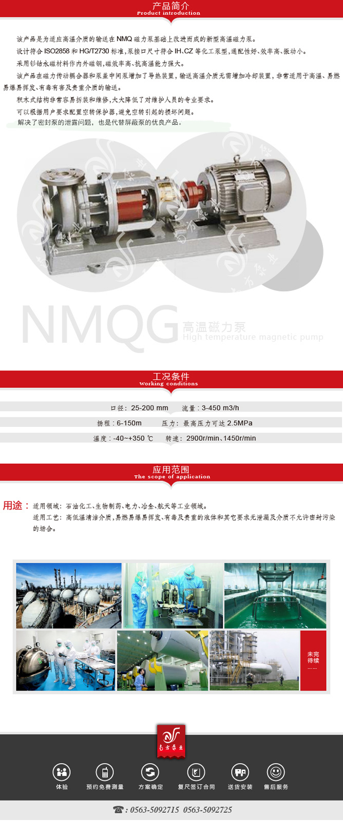 NMQG High Temperature Magnetic Pump