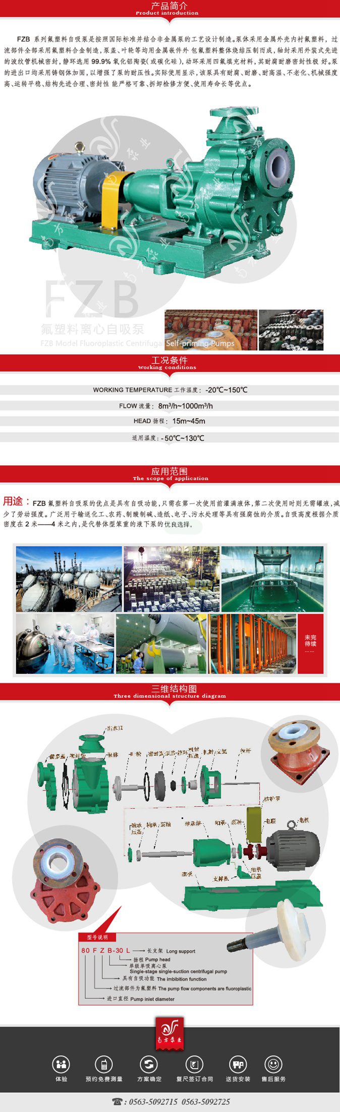 FZB Fluoroplastic Self-priming Pump