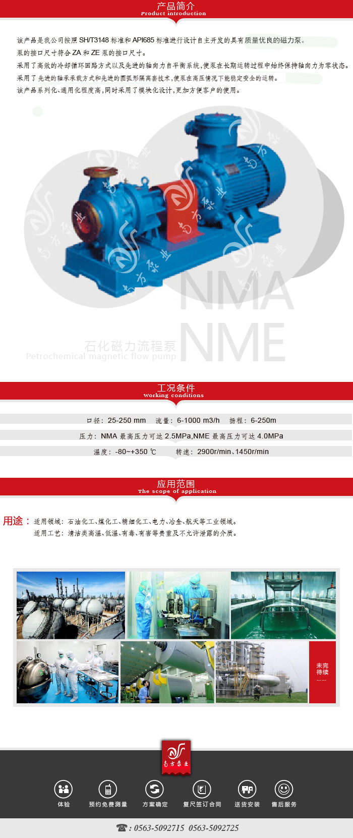 NMA/NME Petrochemical Magnetic Flow Pump