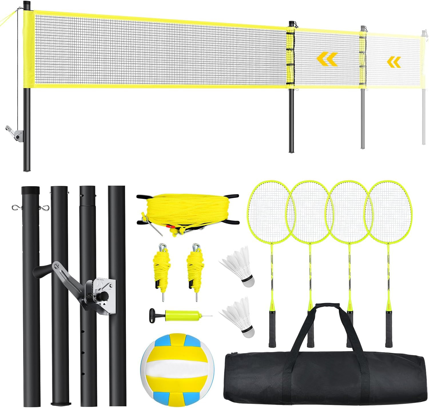 Volleyball and Badminton Combo Net