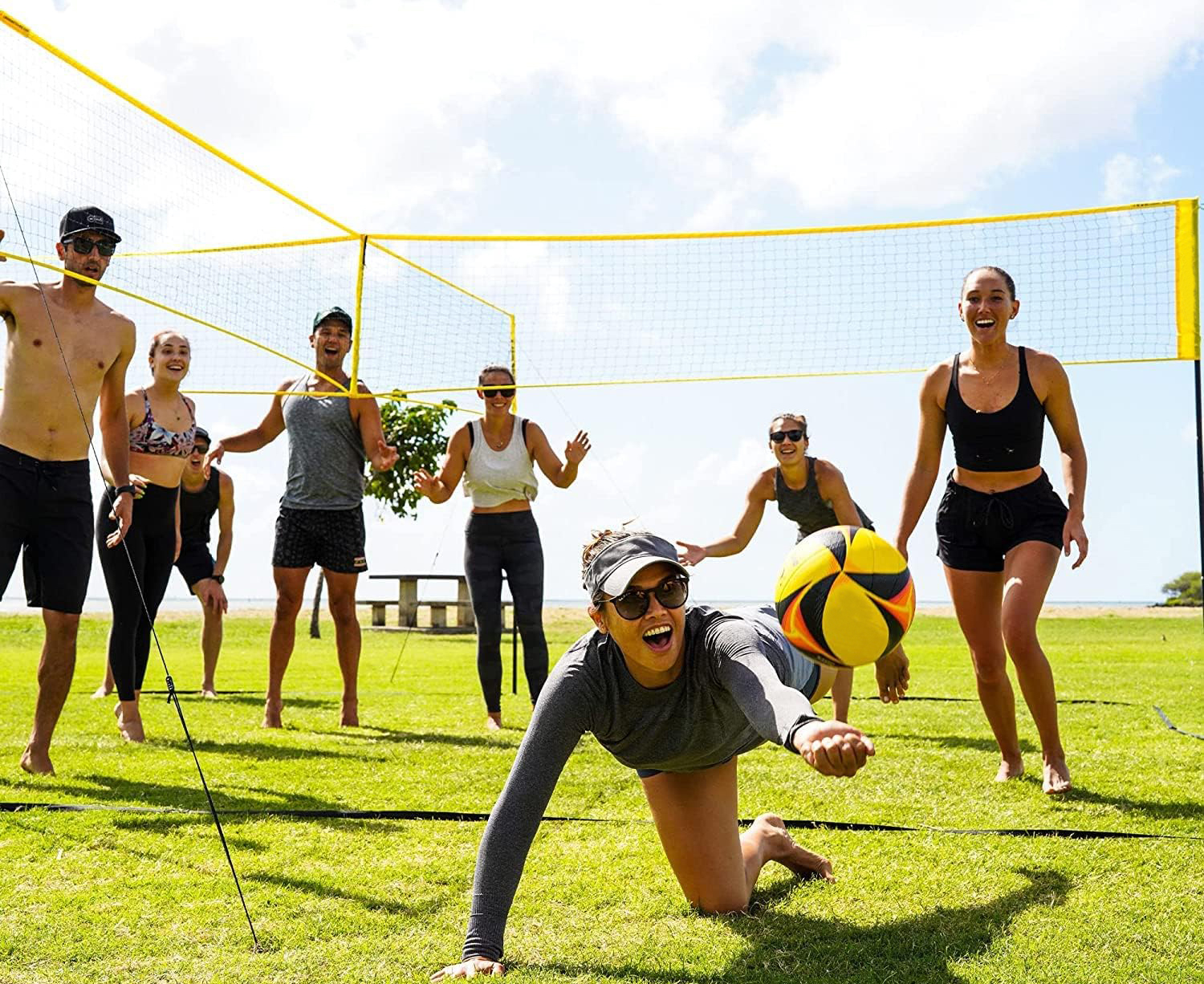 4 Square Volleyball Game Set