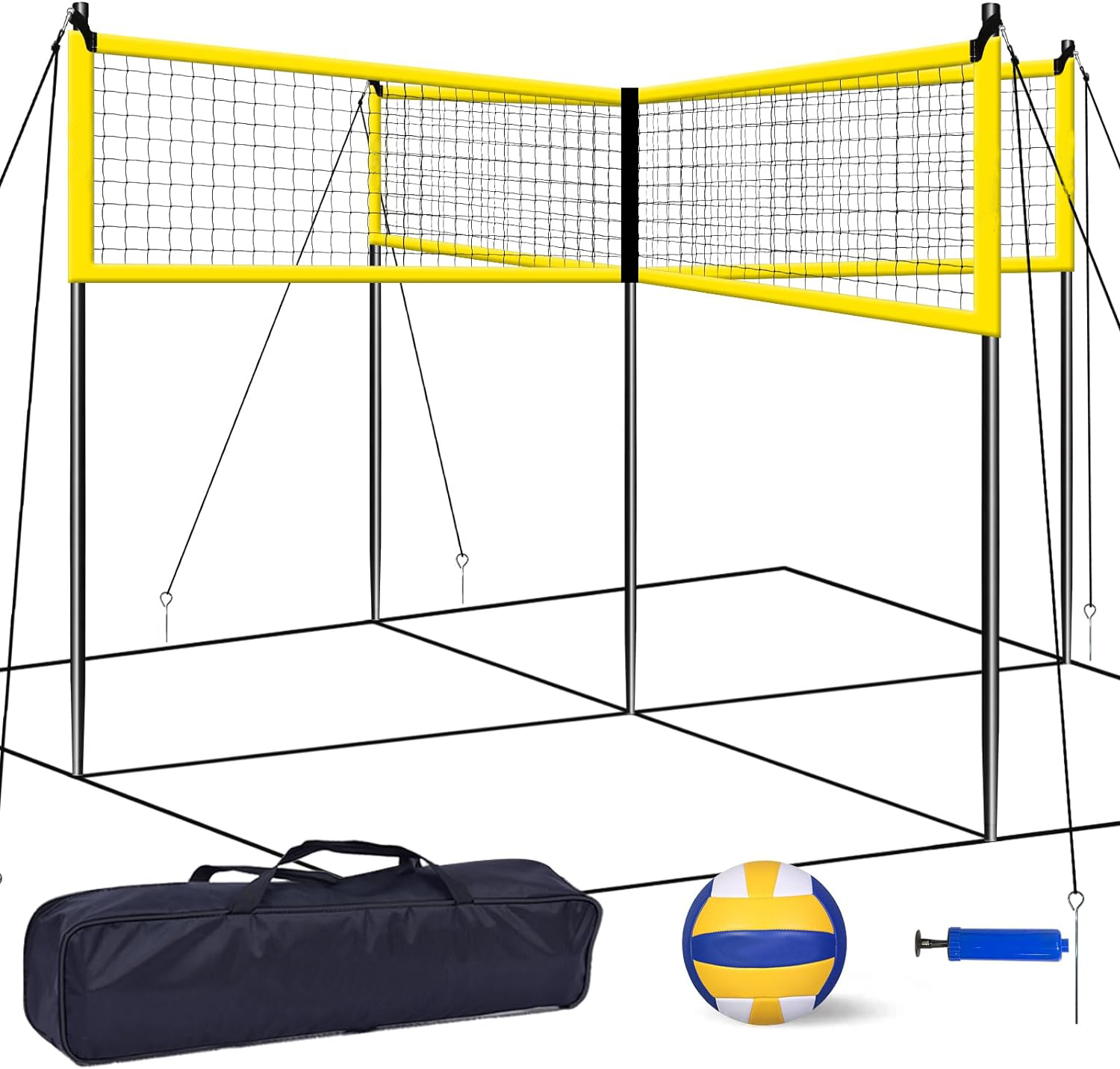 4-Way Volleyball Net