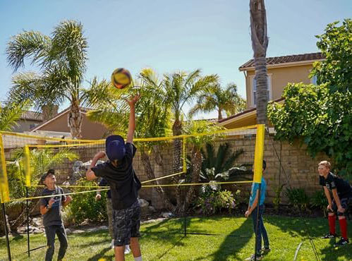 Red de cuatro cuadrados de voleibol 