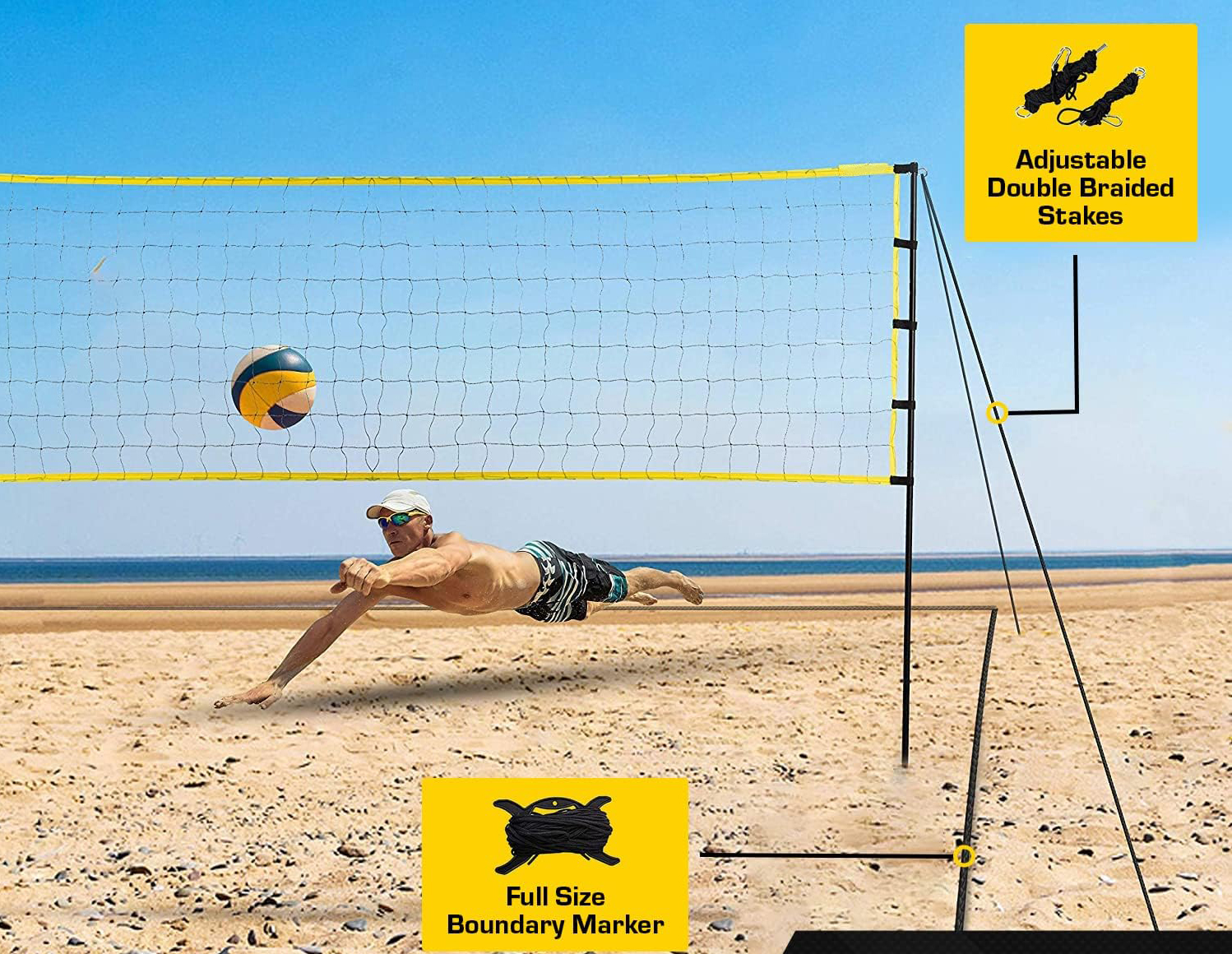 Volleyball Net And Ball