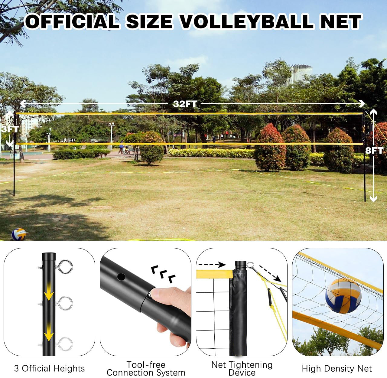  Volleyball Net Outdoor 