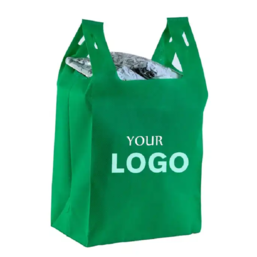 Resirkulerbar trykket Shopping Vest Bæreveske T Shirt Bag